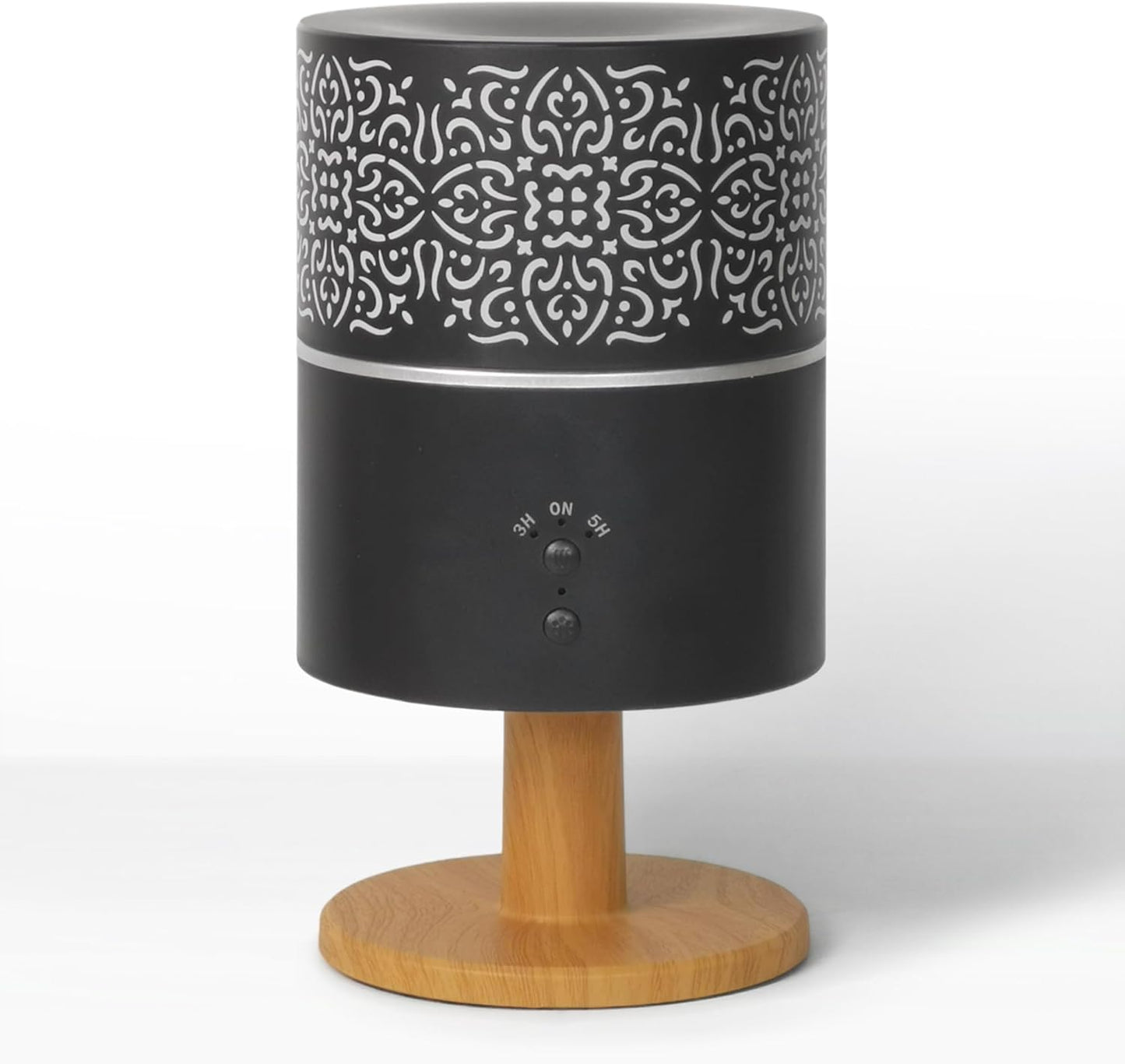 Earnest Living Essential Oil Diffuser Classic Lamp Diffuser 260ml Timers Night Lights and Auto Off Function Home Office Humidifier Aromatherapy Diffusers for Essential Oils Black