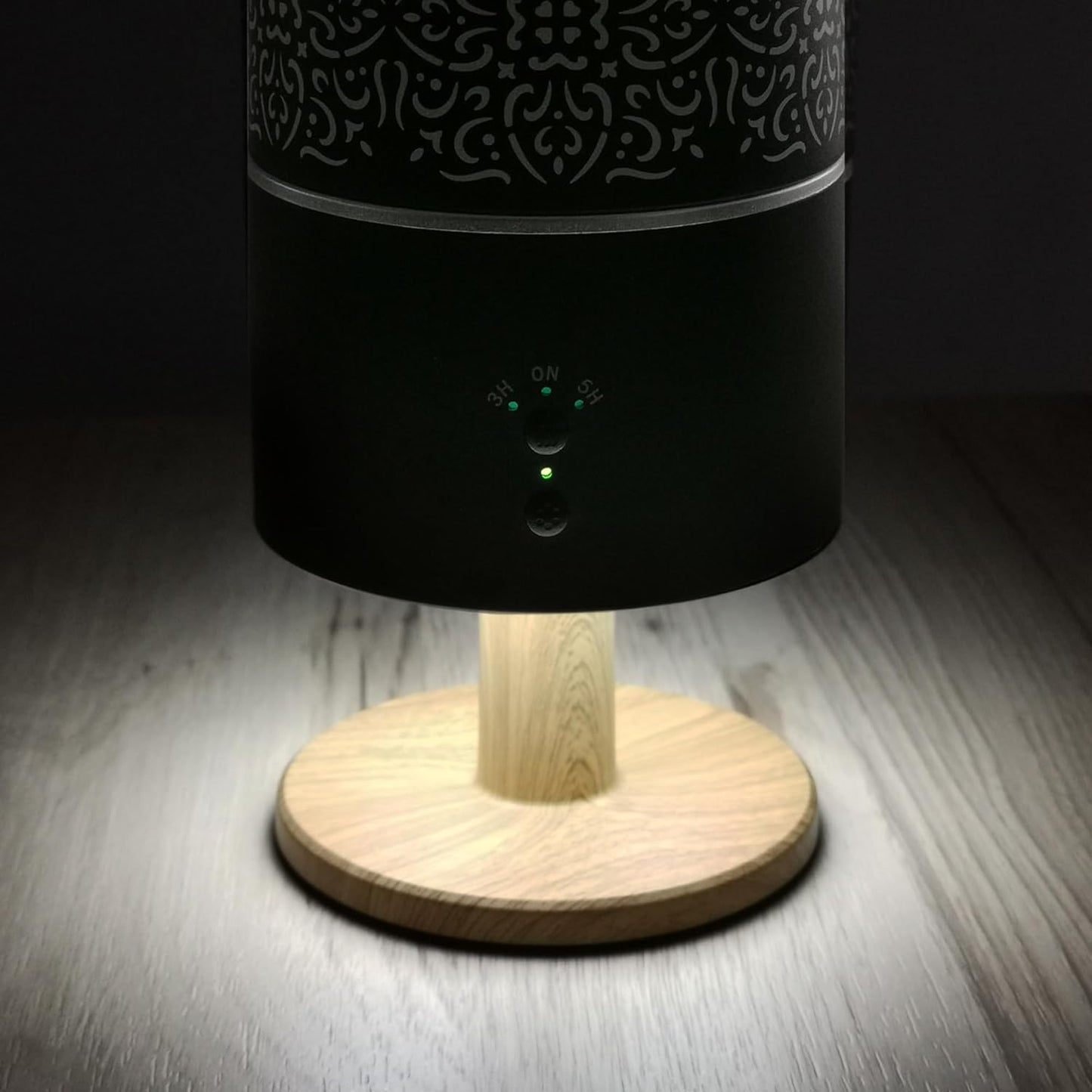 Earnest Living Essential Oil Diffuser Classic Lamp Diffuser 260ml Timers Night Lights and Auto Off Function Home Office Humidifier Aromatherapy Diffusers for Essential Oils Black