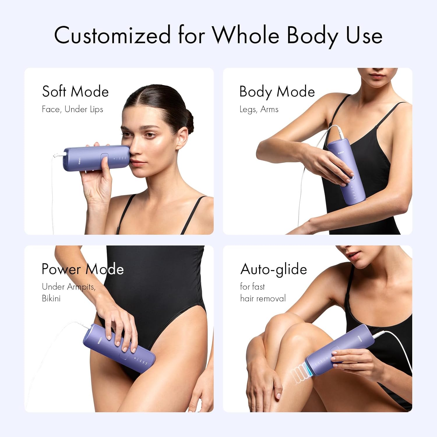 Ulike Laser Hair Removal for Women and Men, Air 3 Ice-Cooling IPL Device Hair Removal for Nearly Painless & Long-Lasting Results, 3 Modes & Auto Flashing for Fast Full Body Hair Removal from Home